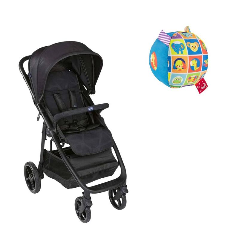 Foto van Chicco bundel - buggy multiride - jet black & bal met rammelgeluid