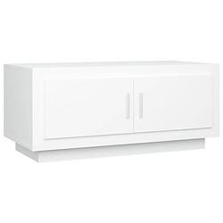 Foto van The living store salontafel - trendy wit - 102 x 50 x 45 cm - stevig frame