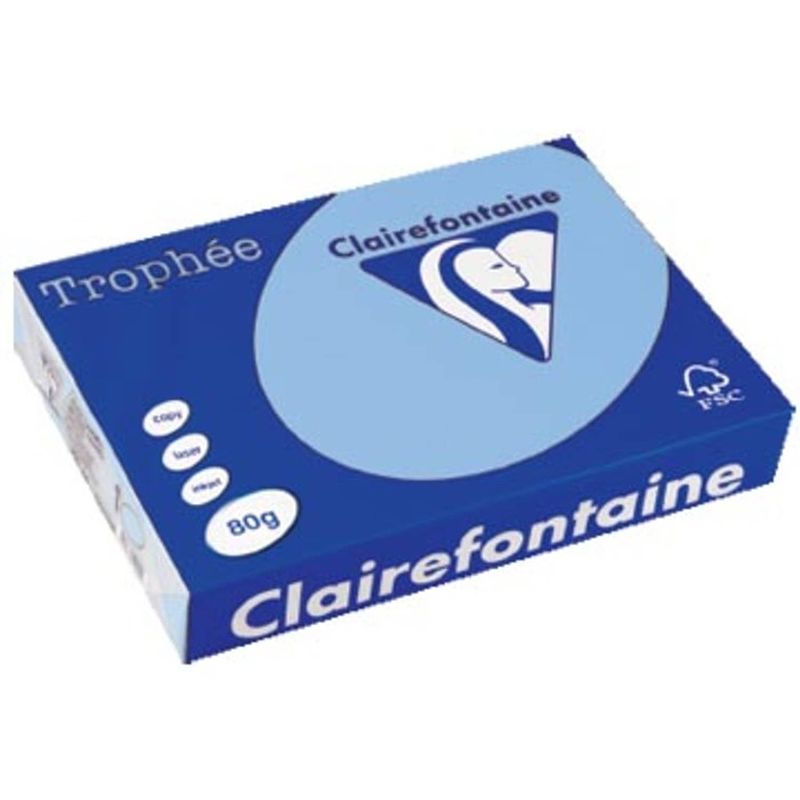 Foto van Clairefontaine trophée pastel a4 helblauw, 80 g, 500 vel