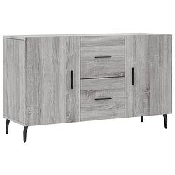 Foto van Vidaxl dressoir 100x36x60 cm bewerkt hout grijs sonoma eikenkleurig