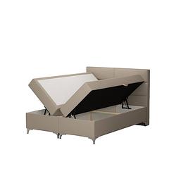 Foto van Springcrest® luxe boxspringset met opbergruimte - bed - 140x200 cm - beige