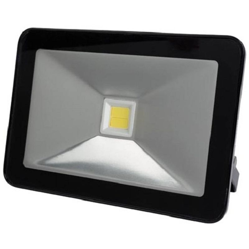 Foto van Perel schijnwerper design led 50 w 4000k 26 x 18,2 cm zwart