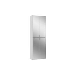 Foto van Projektx kledingkast 4 deuren wit, spiegel.