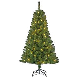 Foto van Tweedekans kunst kerstboom - 120 cm - met verlichting - kunstkerstboom