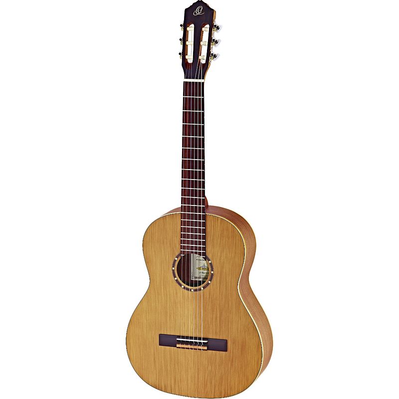 Foto van Ortega family series r122l linkshandige klassieke gitaar naturel met gigbag