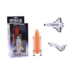 Foto van Johntoy space shuttle met licht en geluid wit 20 cm