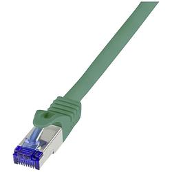 Foto van Logilink c6a115s rj45 cat 6a s/ftp 20 m groen 1 stuk(s)