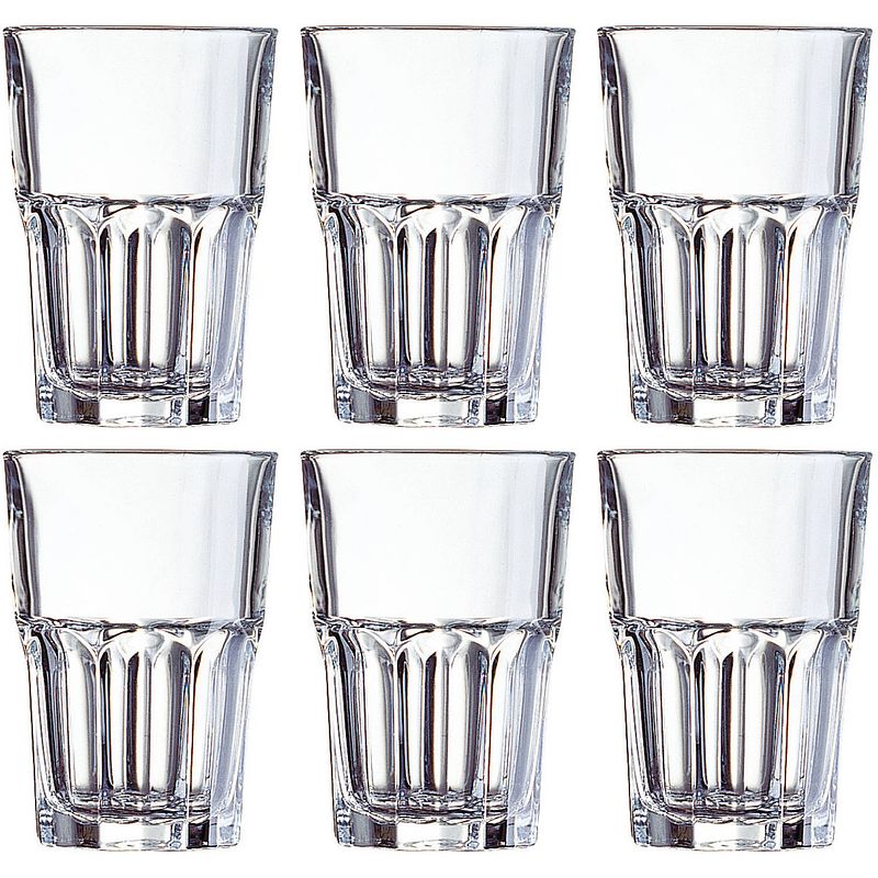 Foto van 6x drinkglazen voor water/sap/limonade granity 420 ml - drinkglazen
