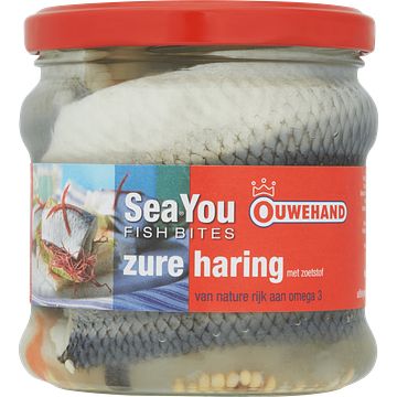 Foto van Ouwehand sea you fish bites zure haring 355g bij jumbo