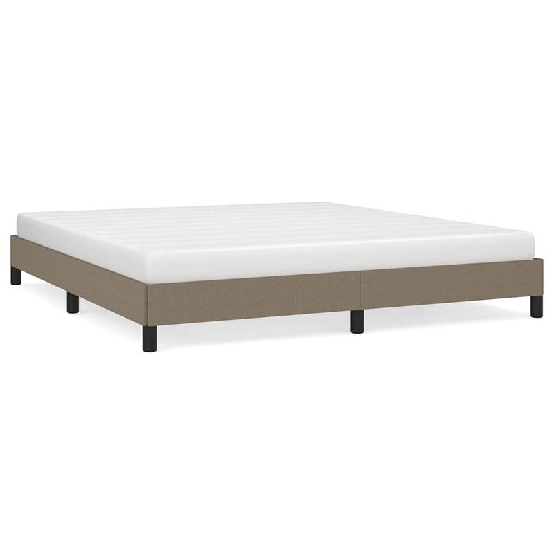 Foto van Vidaxl bedframe stof taupe 160x200 cm