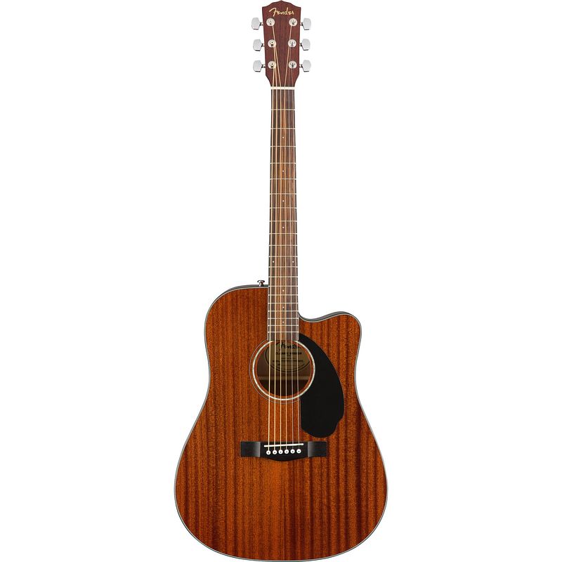 Foto van Fender classic design cd-60sce all mahogany elektrisch-akoestische westerngitaar