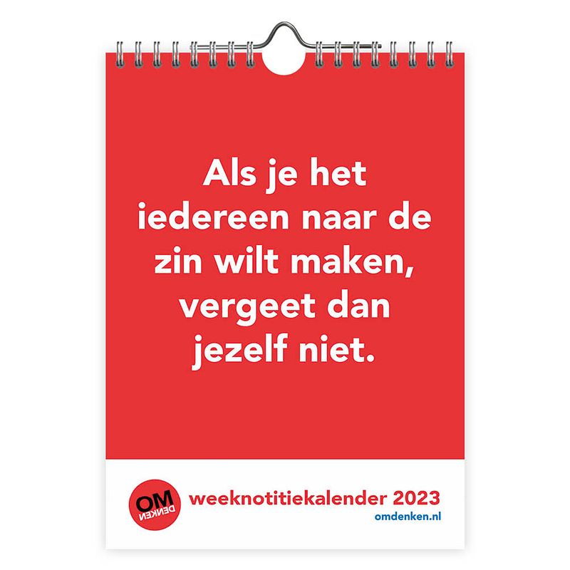 Foto van Omdenken weeknotitiekalender 2023