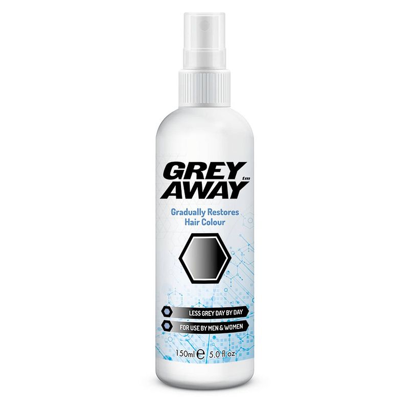 Foto van Grey away anti grijs haar lotion spray weg met grijze haren - grijs haar tegengaan