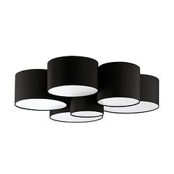 Foto van Eglo pastore 2 plafondlamp - e27 - ø 99 cm - wit/zwart