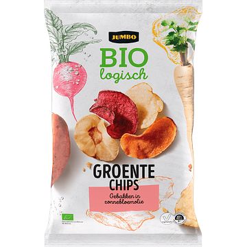 Foto van Jumbo biologisch groente chips 100g