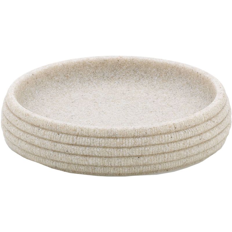 Foto van Kela zeephouder medea 11,5 cm polyester beige