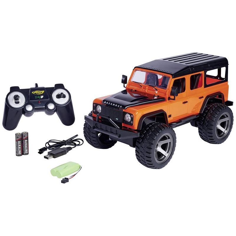 Foto van Carson modellsport 1:12 land rover defend.2.4g 100%rtr oran 1:12 rc modelauto voor beginners elektro terreinwagen achterwielaandrijving 100% rtr 2,4 ghz