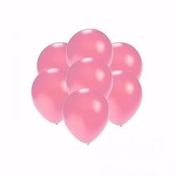 Foto van Kleine metallic roze party ballonnen 15x stuks van 13 cm - ballonnen