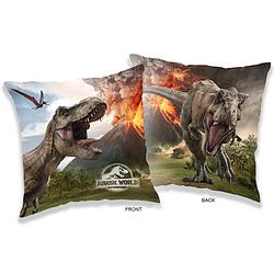 Foto van Jurassic world kussen vulkaan - 40 x 40 cm - polyester