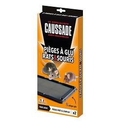 Foto van Caussade 2 lijmvallen - voor ratten en muizen - 120 g