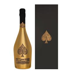 Foto van Armand de brignac brut gold + wooden gb 0.75 liter wijn + giftbox