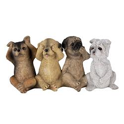 Foto van Clayre & eef multi decoratie honden 19*6*9 cm 6pr4678