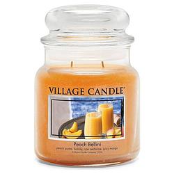 Foto van Village candle - peach bellini - medium candle - 105 branduren