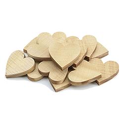 Foto van Colorations houten hartjes klein, 20st.
