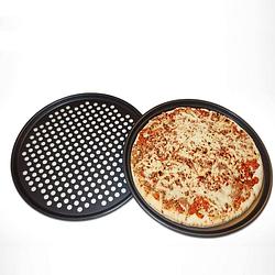 Foto van Pizza plaat bakplaat rond pizzaplaat pizzavorm