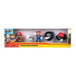 Foto van Nintendo super mario odyssey 5-pack figurenset - 6 cm