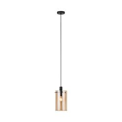 Foto van Eglo polverara hanglamp - 1 lichts - ø18 cm - e27 - zwart