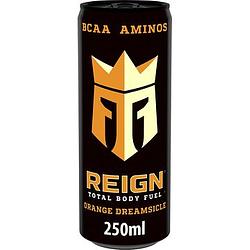 Foto van 2 blikken a 250 ml of flesjes a 500 ml m.u.v. gekoeld | reign total body fuel orange dreamsicle 250ml aanbieding bij jumbo