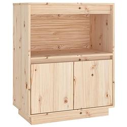 Foto van Vidaxl dressoir 60x34x75 cm massief grenenhout