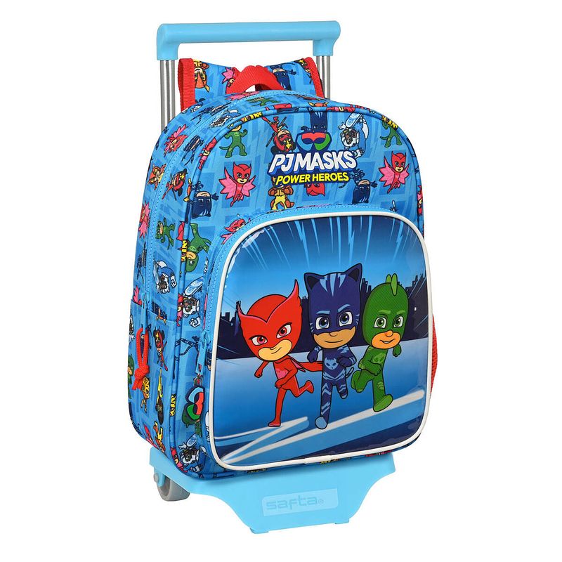 Foto van Schoolrugzak met wielen pj masks 26 x 34 x 11 cm blauw