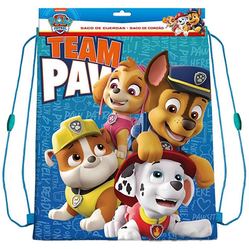 Foto van Paw patrol sport gymtas / rugzak voor kinderen - 40 x 30 cm - gymtasje - zwemtasje