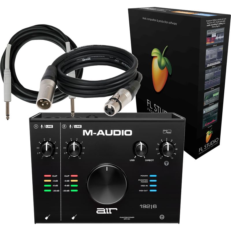 Foto van M-audio air 192|6 studiobundel met fl studio producer edition