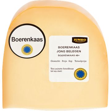 Foto van Jumbo boerenkaas 48+ jong belegen ca. 447g