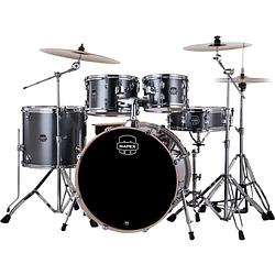 Foto van Mapex venus stage steel blue metallic 5d. drumstel met hardware & zildjian bekkens