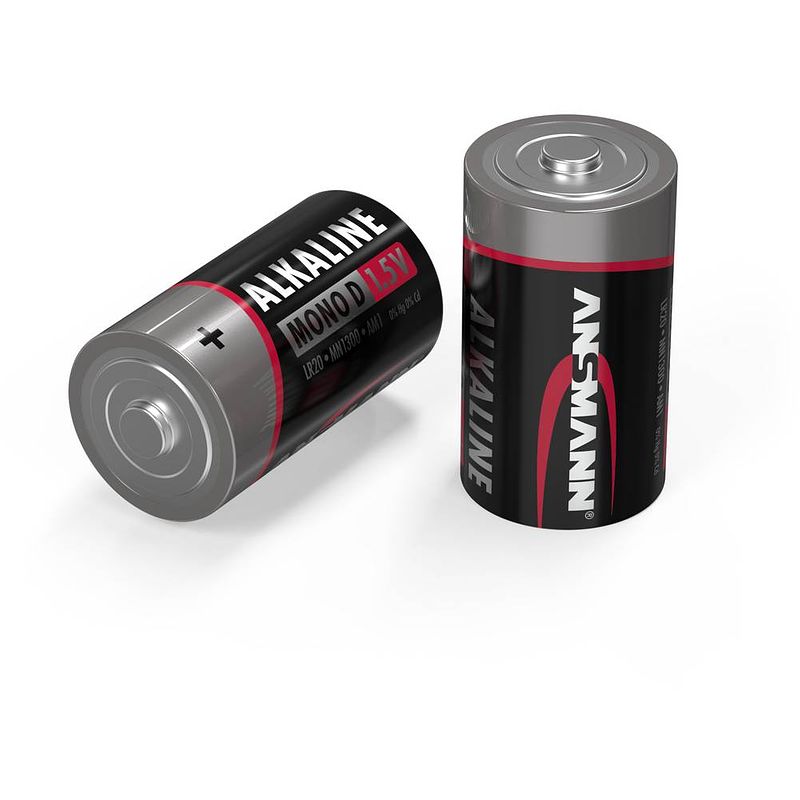 Foto van D batterij (mono) ansmann lr20 red-line alkaline 1.5 v 2 stuk(s)