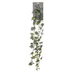 Foto van Louis maes kunstplant blaadjes slinger klimop/hedera - groen - 180 cm - kunstplanten