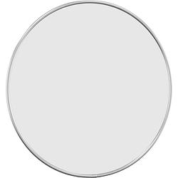 Foto van The living store wandspiegel zilver - 40 cm diameter - glas en pvc