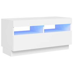 Foto van Vidaxl tv-meubel met led-verlichting 80x35x40 cm wit