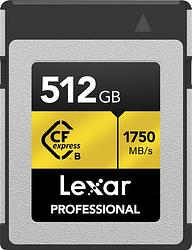 Foto van Lexar professional gold 512gb cfexpress type b