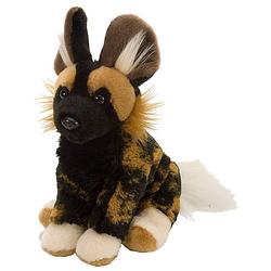 Foto van Wild republic knuffel hyena junior 20 cm pluche zwart/bruin