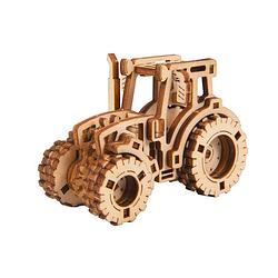 Foto van Wooden city modelbouwset tractor superfast 7,5 cm hout naturel