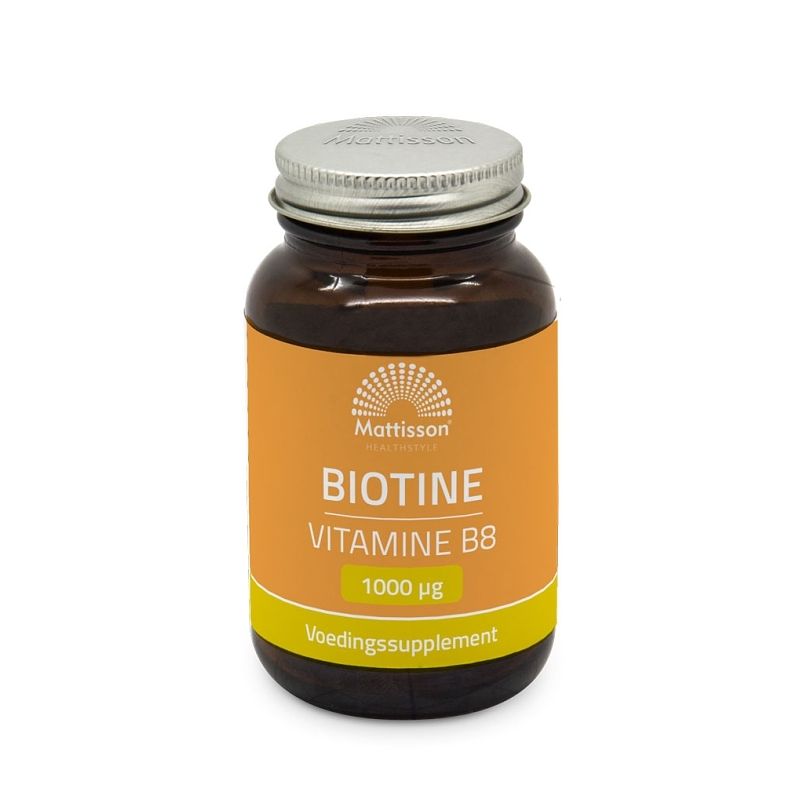 Foto van Mattisson healthstyle biotine - vitamne b8 - 1000mcg