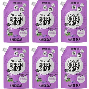 Foto van Marcel'ss green soap handsoap lavender & rosemary refill 500ml bij jumbo