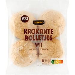 Foto van Jumbo krokante bolletjes wit 4 stuks