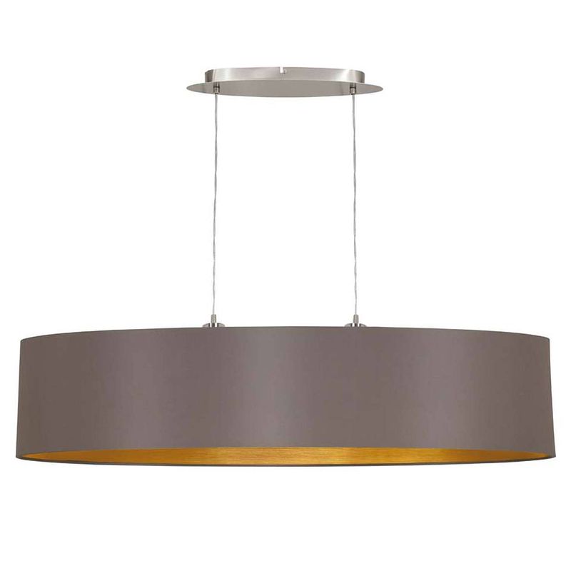 Foto van Eglo hanglamp maserlo ovaal - taupe/goud