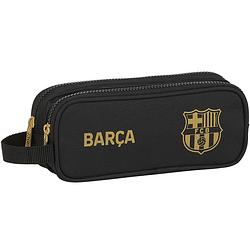 Foto van Fc barcelona etui gold - 21 x 8 x 6 cm - zwart